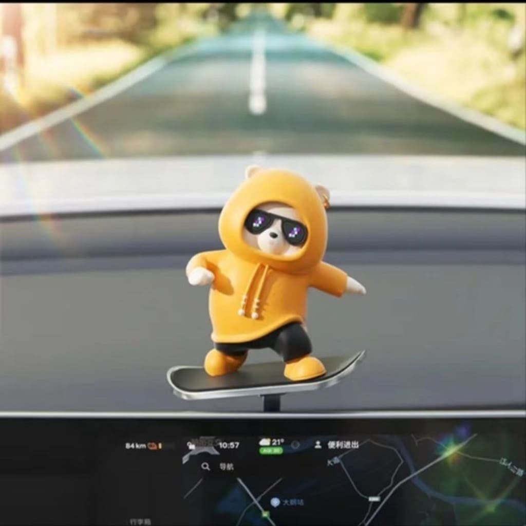 Skateboard Bear Car Ornament
