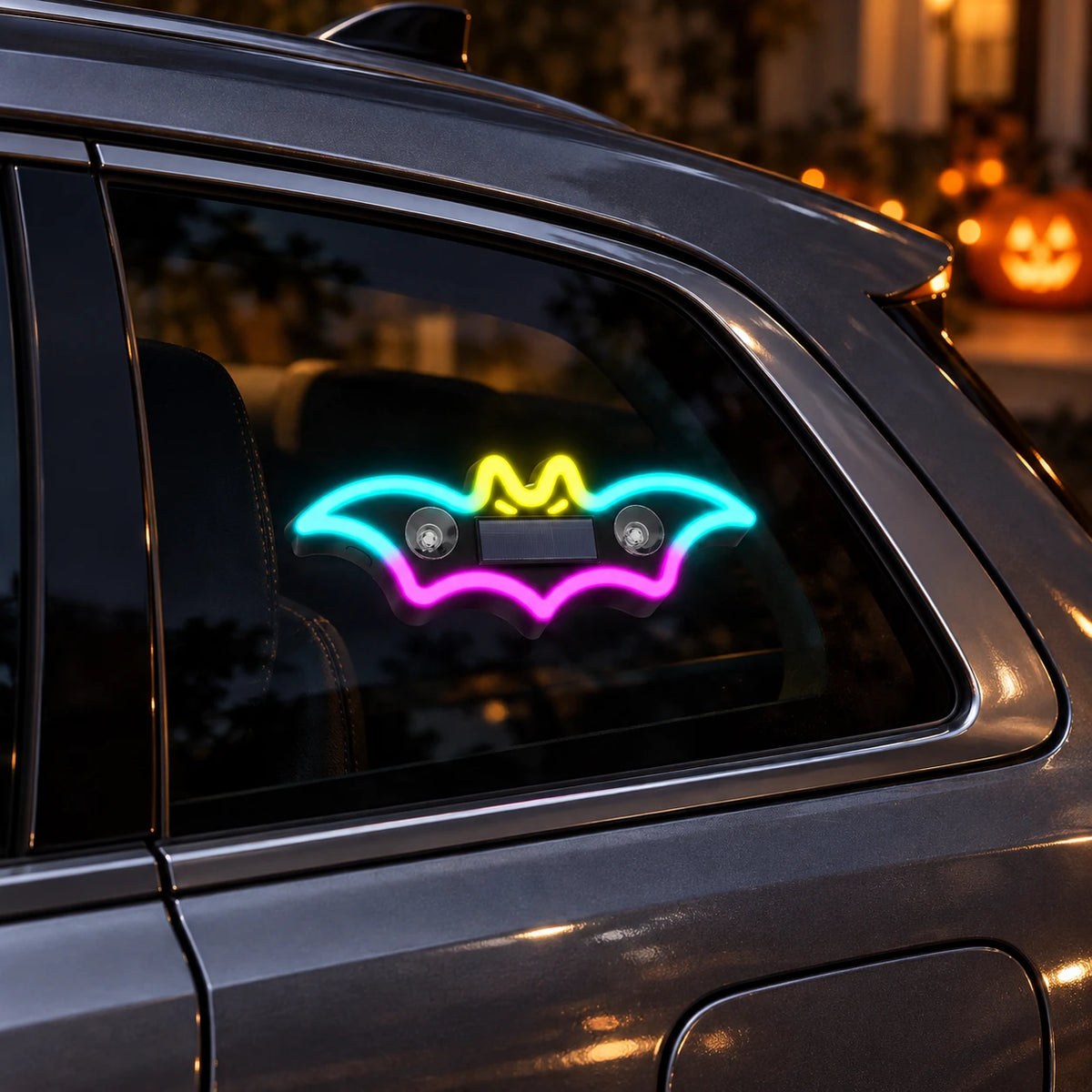 Bat design multicolor Halloween LED car window light