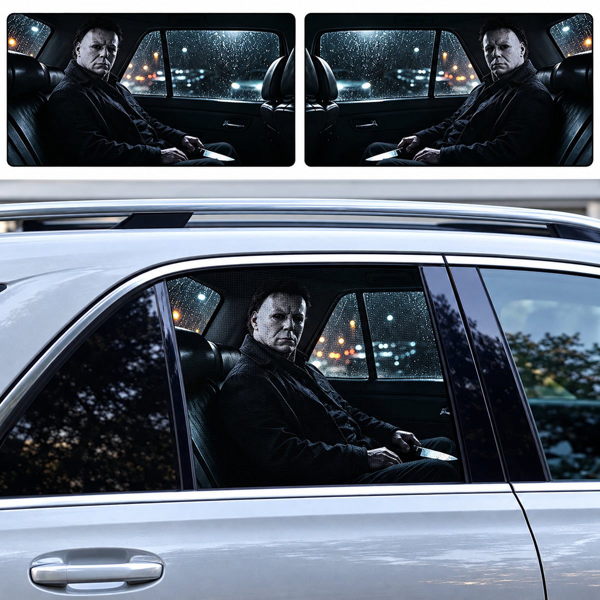 Michael Myers Halloween horror character car window decal