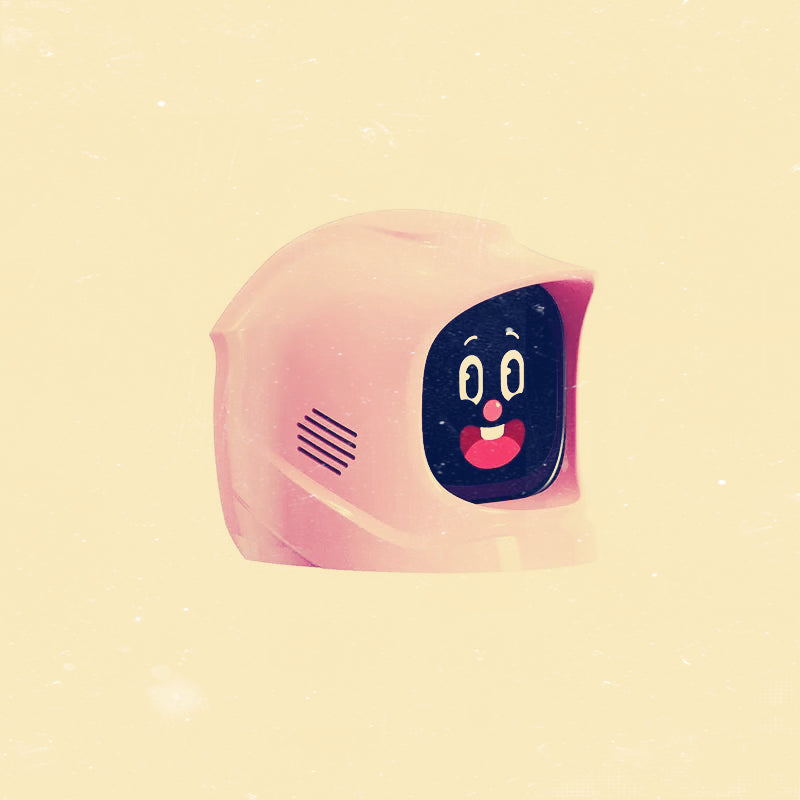 CARMOJ Smart Robot Dashboard Companion in pink, front view