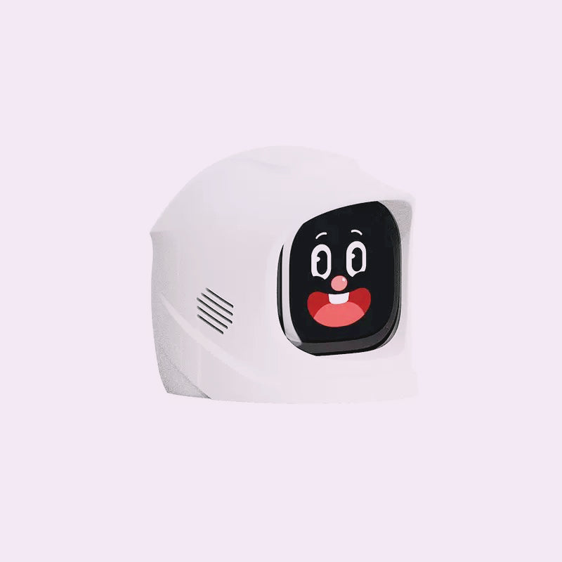 CARMOJ Smart Robot Dashboard Companion in white, front view
