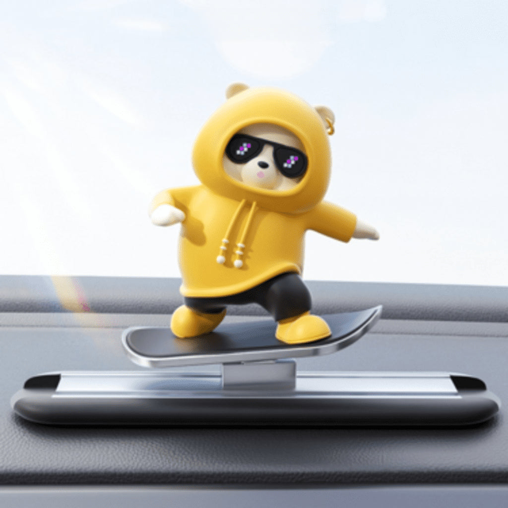 Skateboard Bear Car Ornament