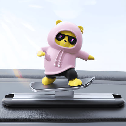 Skateboard Bear Car Ornament