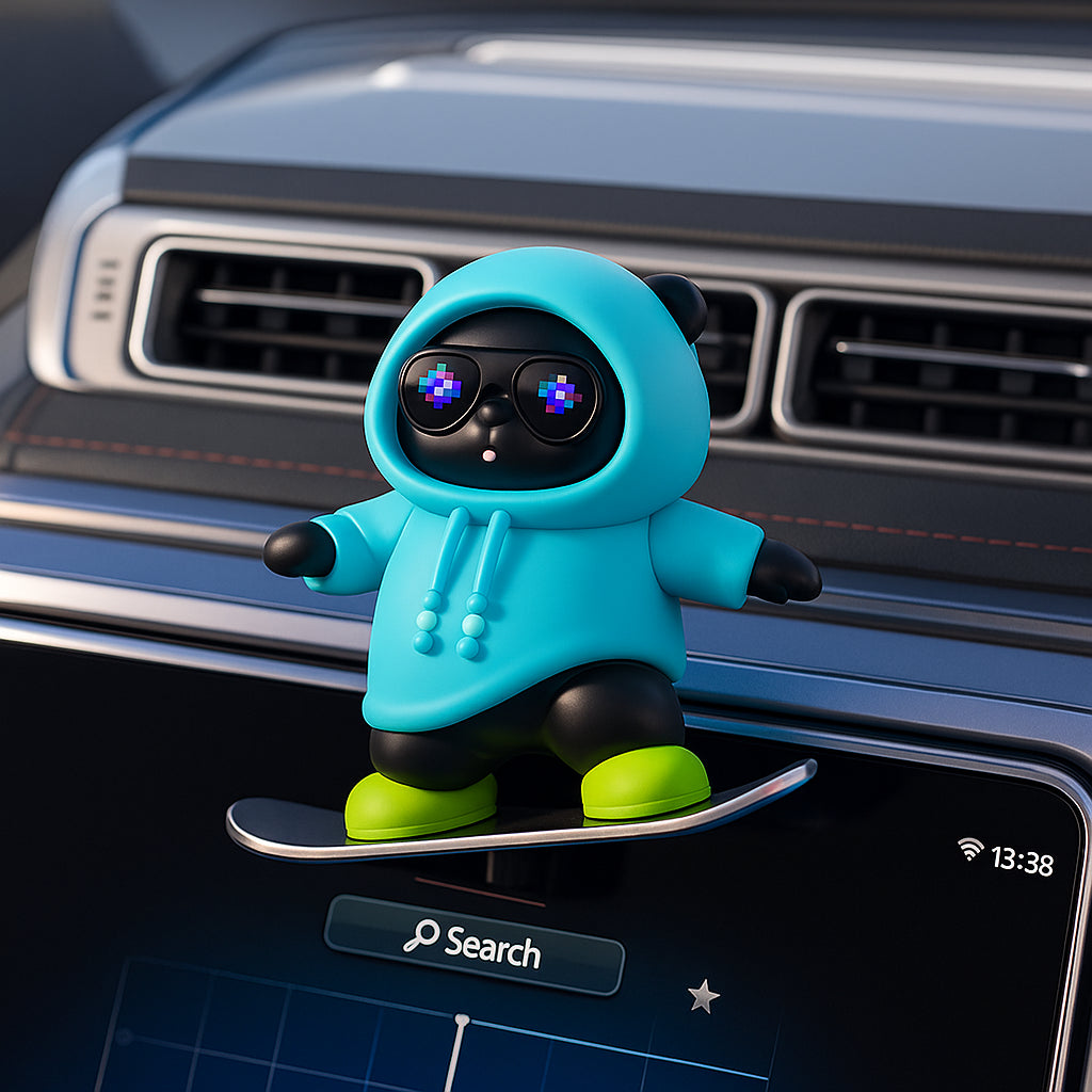 Skateboard Bear Car Ornament