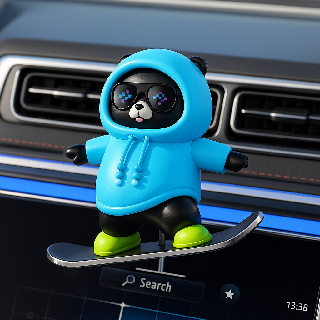 Skateboard Bear Car Ornament