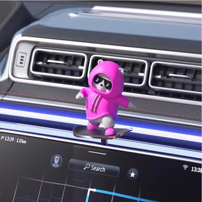 Skateboard Bear Car Ornament