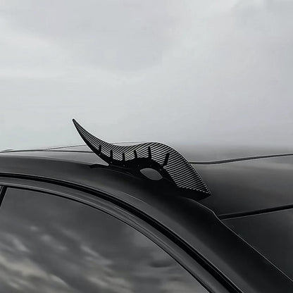 Dragon Horn Car Roof Carbon Fiber Watermark Decoration - Cool and Personalized
