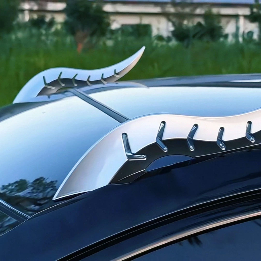 Dragon Horn Car Roof Carbon Fiber Watermark Decoration - Cool and Personalized