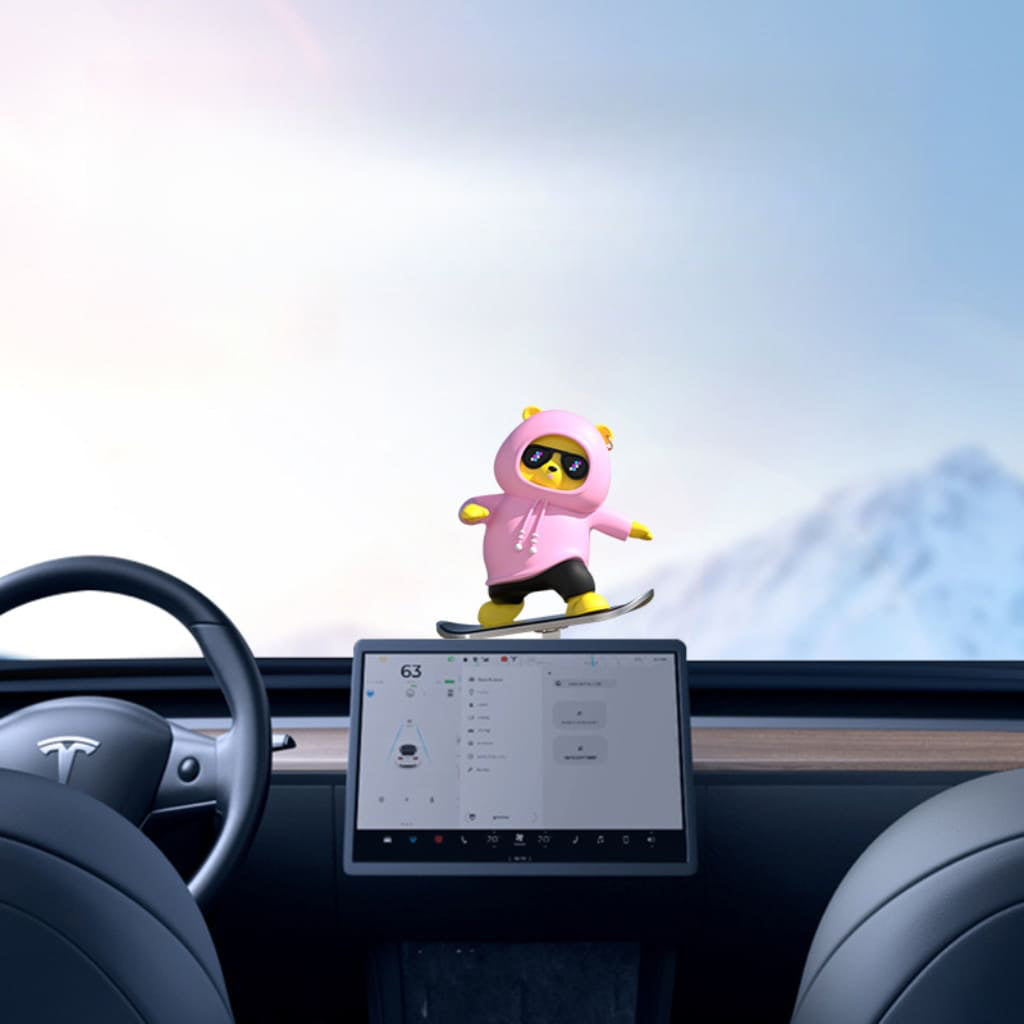 Skateboard Bear Car Ornament