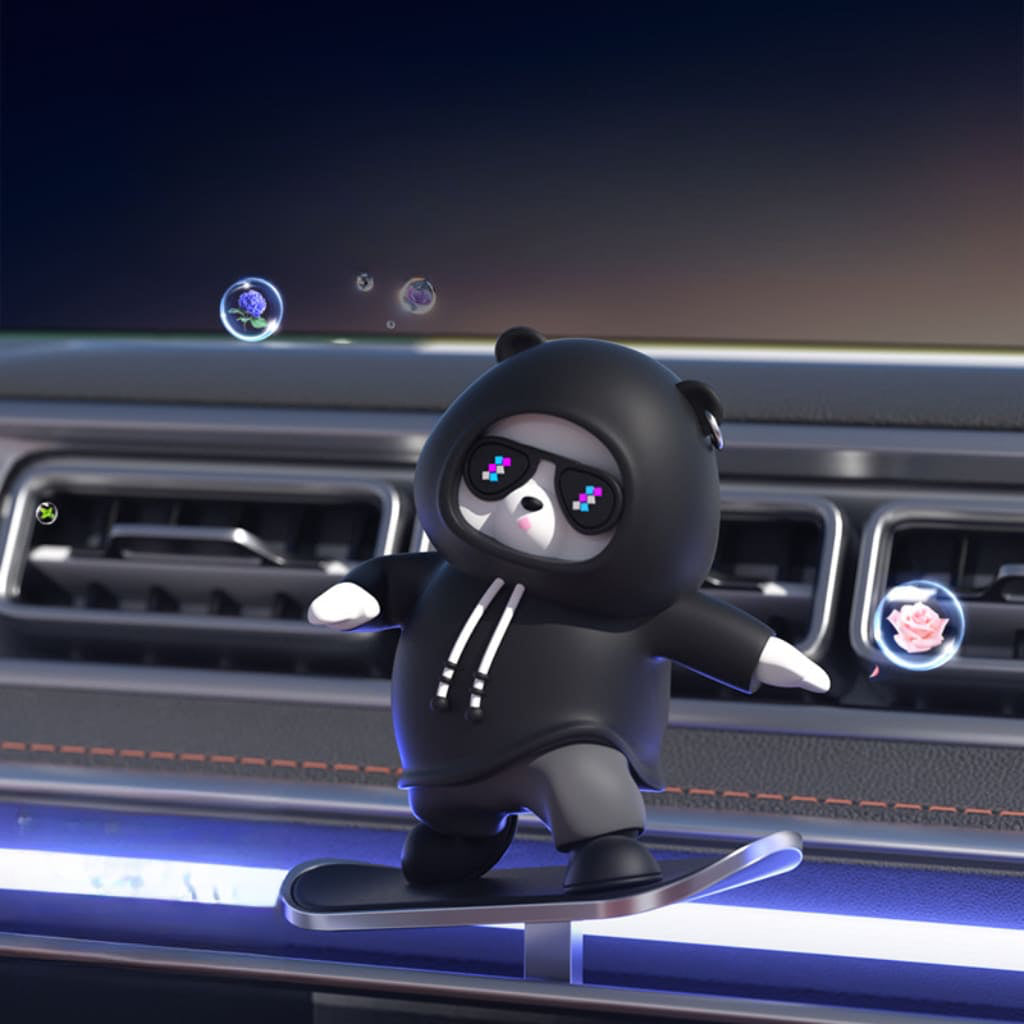 Skateboard Bear Car Ornament