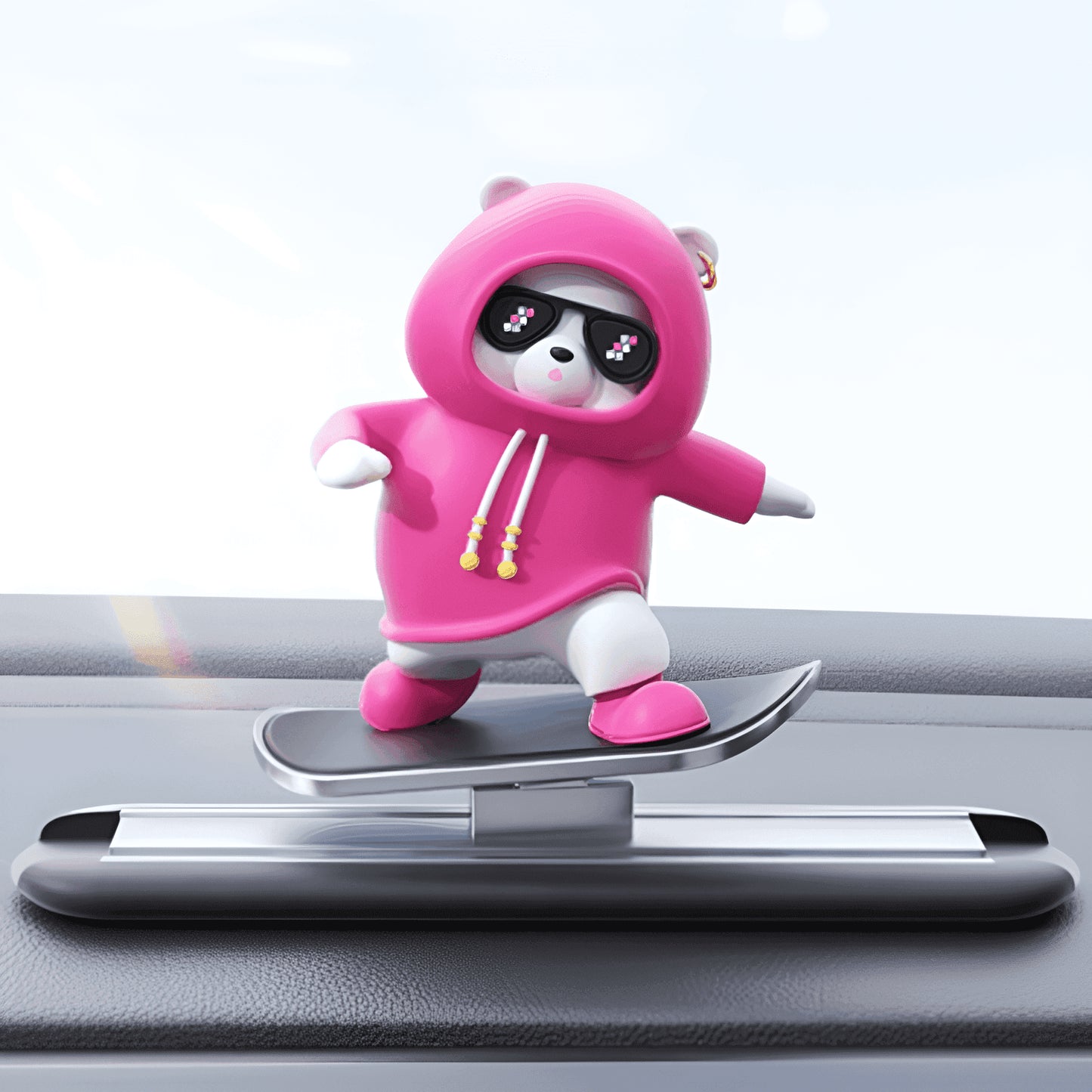 Skateboard Bear Car Ornament