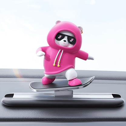 Skateboard Bear Car Ornament