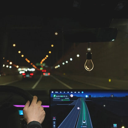 CARMOJ Glowing light bulb car charm illuminated during night driving