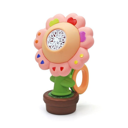 CARMOJ Pink automatic flower car bubble machine, front view