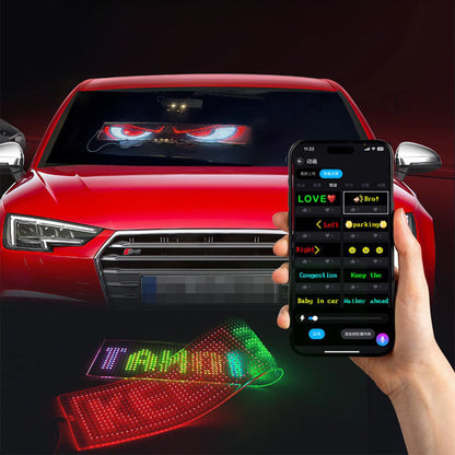 CARMOJ Programmable small Devil Eyes LED panel with app control display