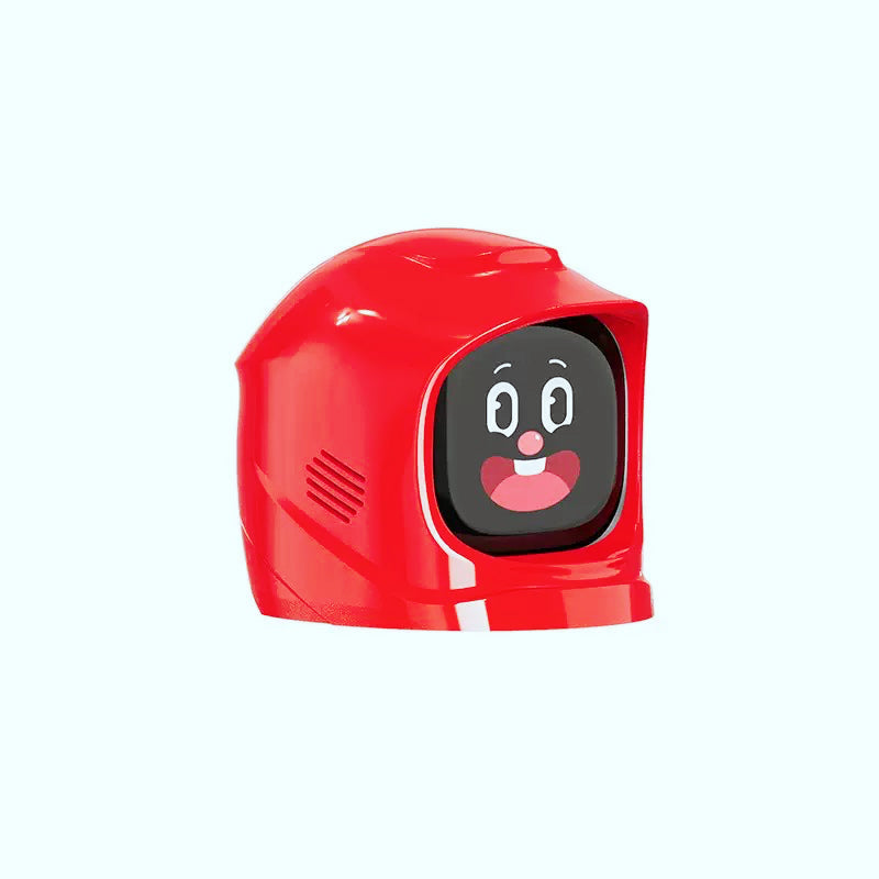 CARMOJ Smart Robot Dashboard Companion in red, front view