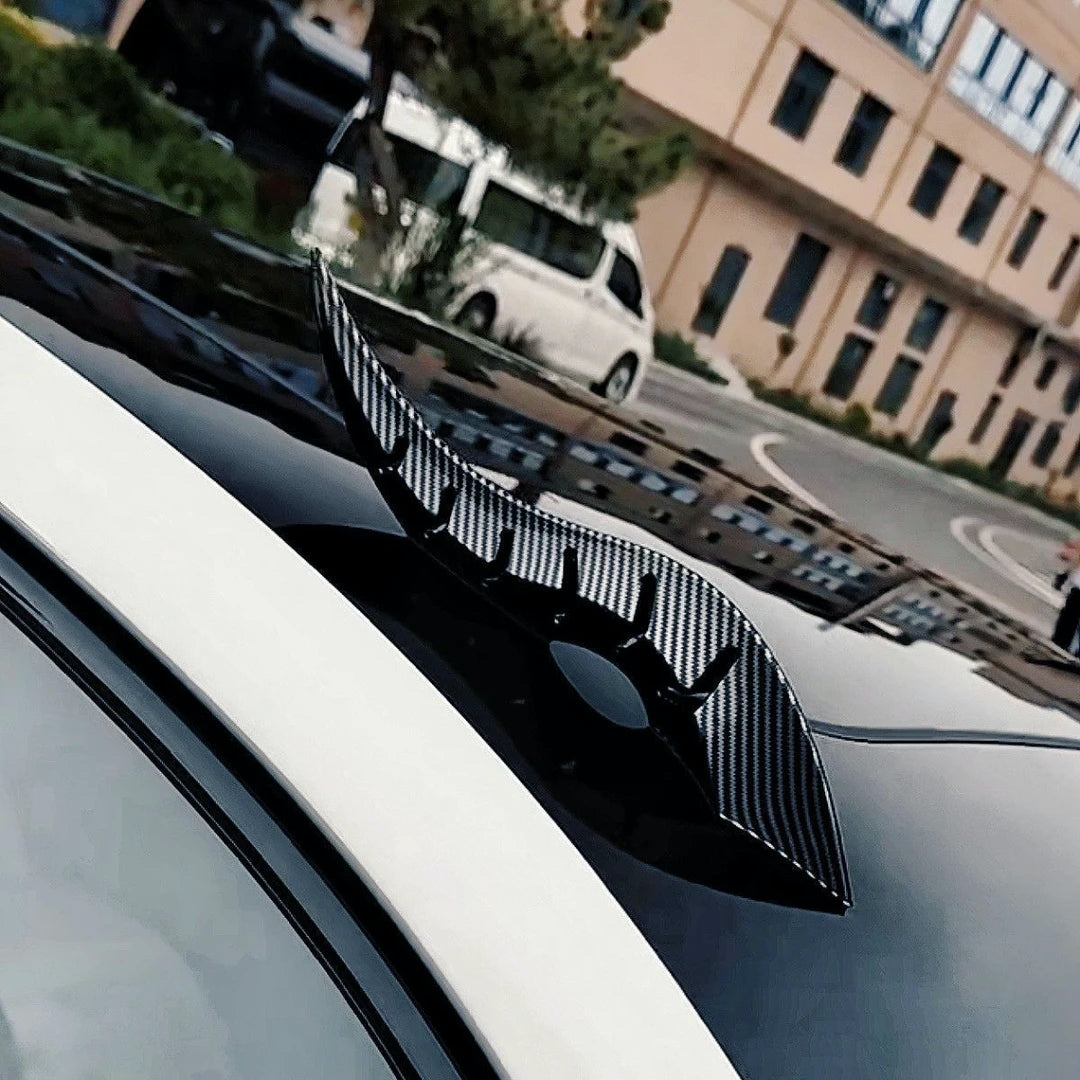 CARMOJ Two dragon horn car roof decorations installed side by side