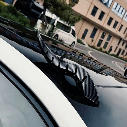 CARMOJ Two dragon horn car roof decorations installed side by side