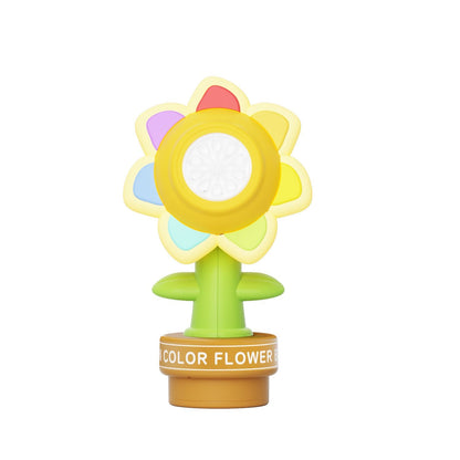 CARMOJ Yellow automatic flower car bubble machine, front view