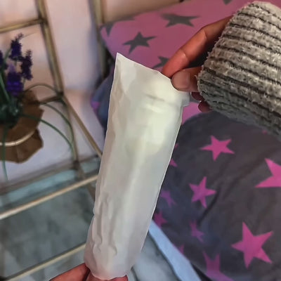 Video demonstrating the Halloween ghost projector casting pink stars in a bedroom